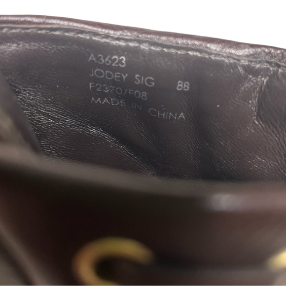 Coach Jodey Signature Platform Wooden Y2K Heels Size 8 - Picture 7 of 12